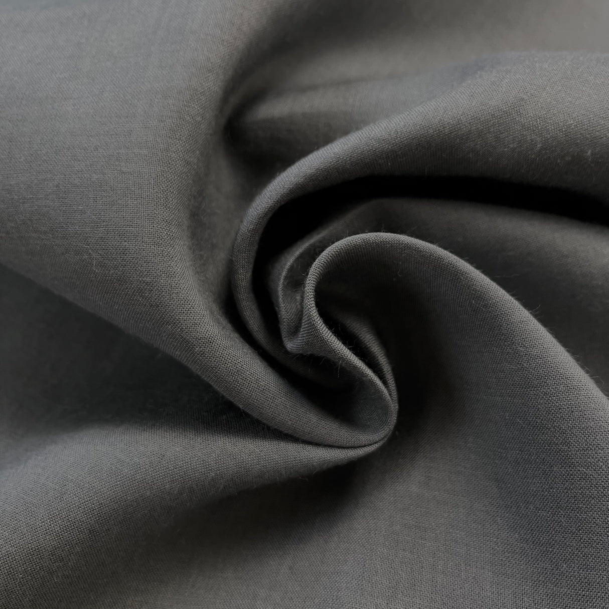 1960’s Medium Grey Fabric - Polyester Cotton Blend - BTY (T3)