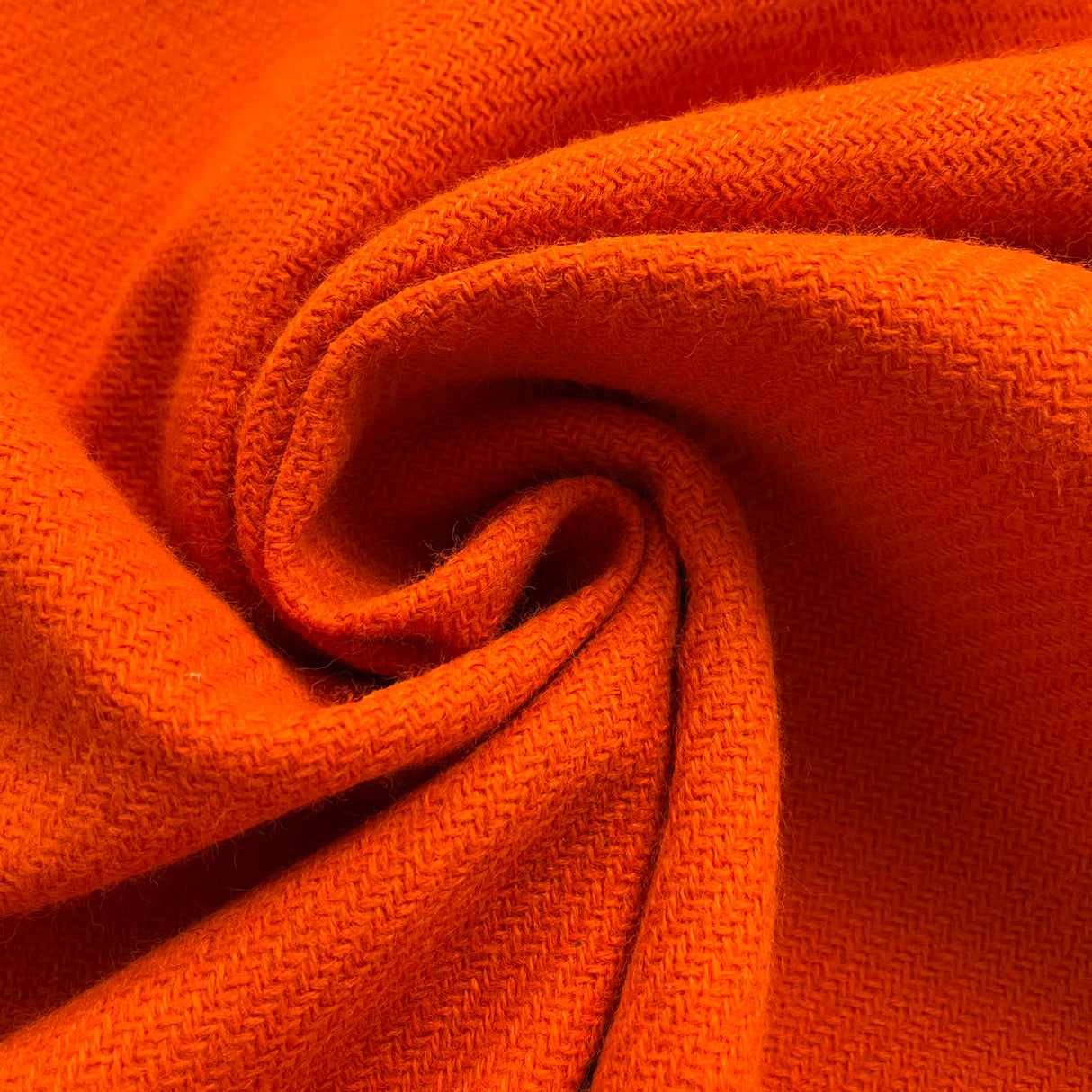 1970’s Bright Orange Acrylic Bonded Fabric - BTY (J8)
