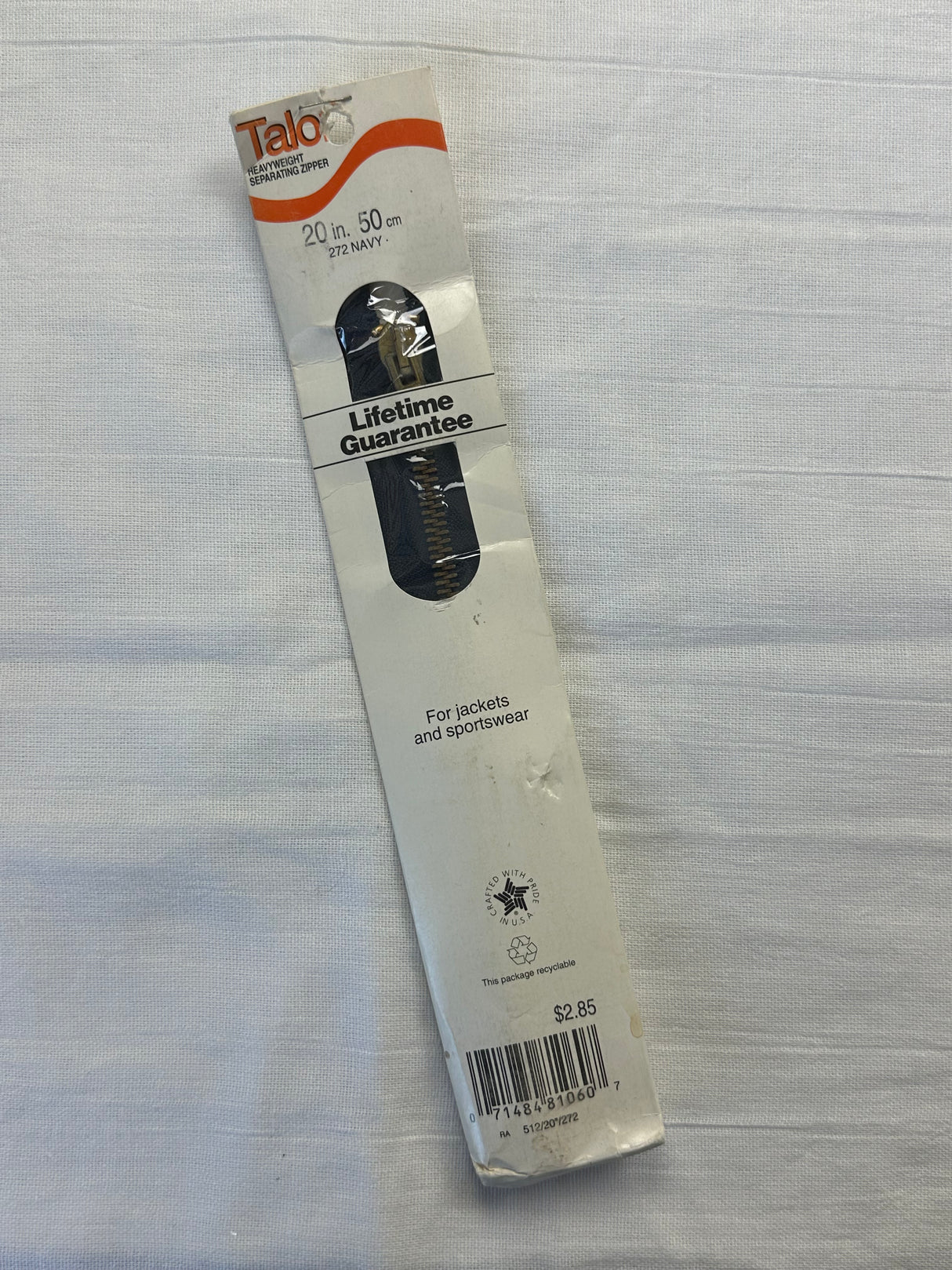 1980's Metal Heavyweight Zipper - 20-24" - Talon