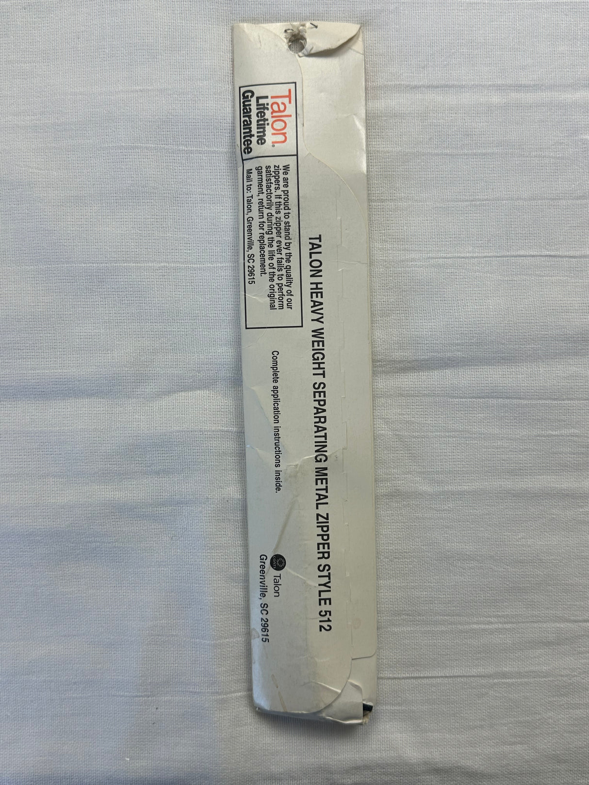 1980's Metal Heavyweight Zipper - 20-24" - Talon