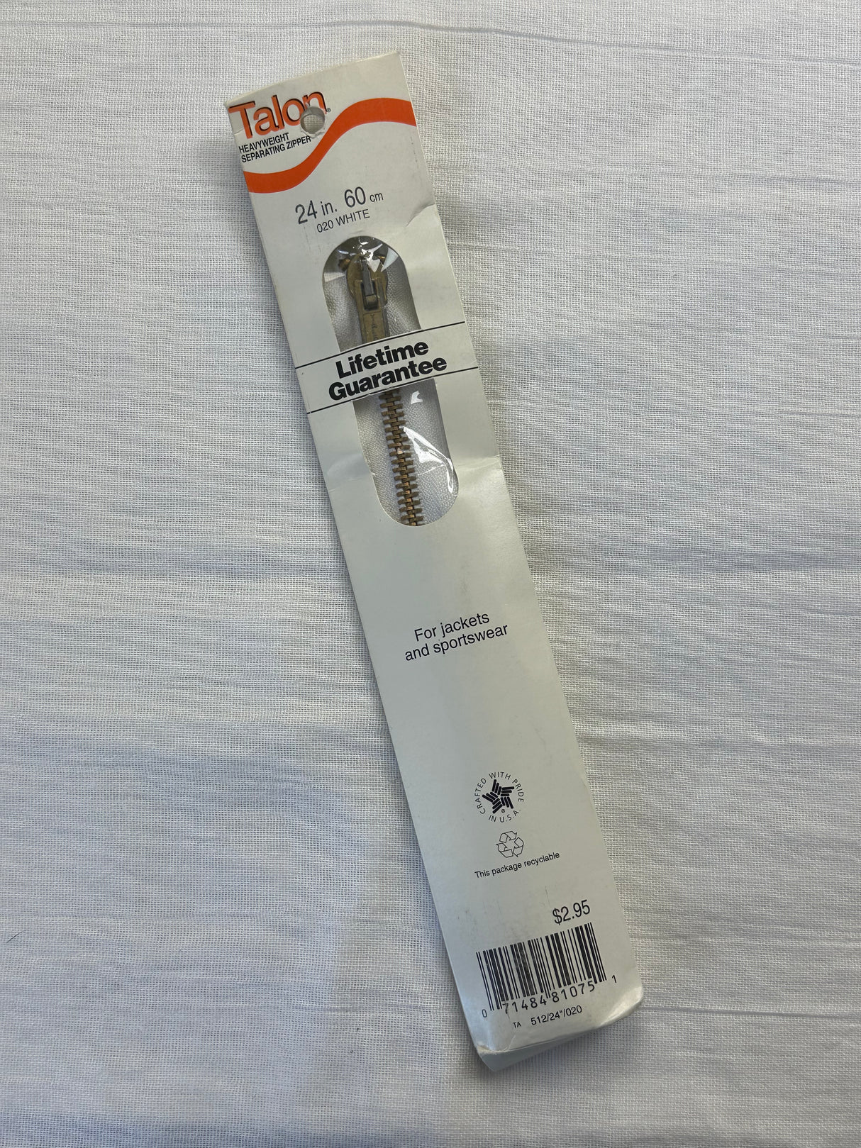 1980's Metal Heavyweight Zipper - 20-24" - Talon