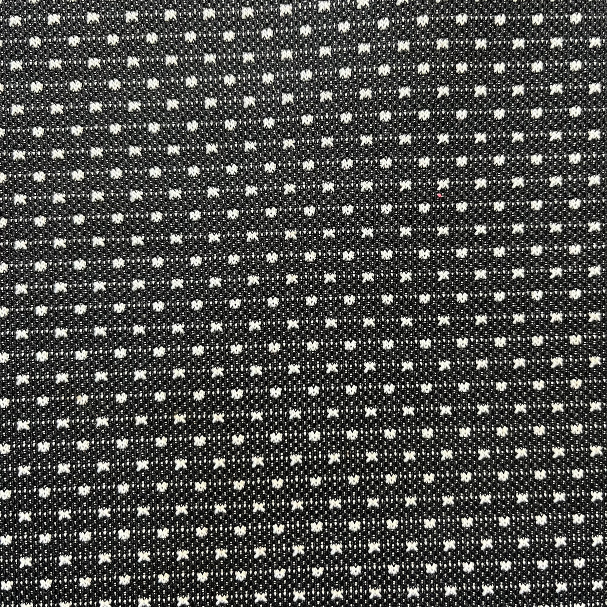 1970’s Black with White Polka Dots Double Knit Polyester - BTY (G11)