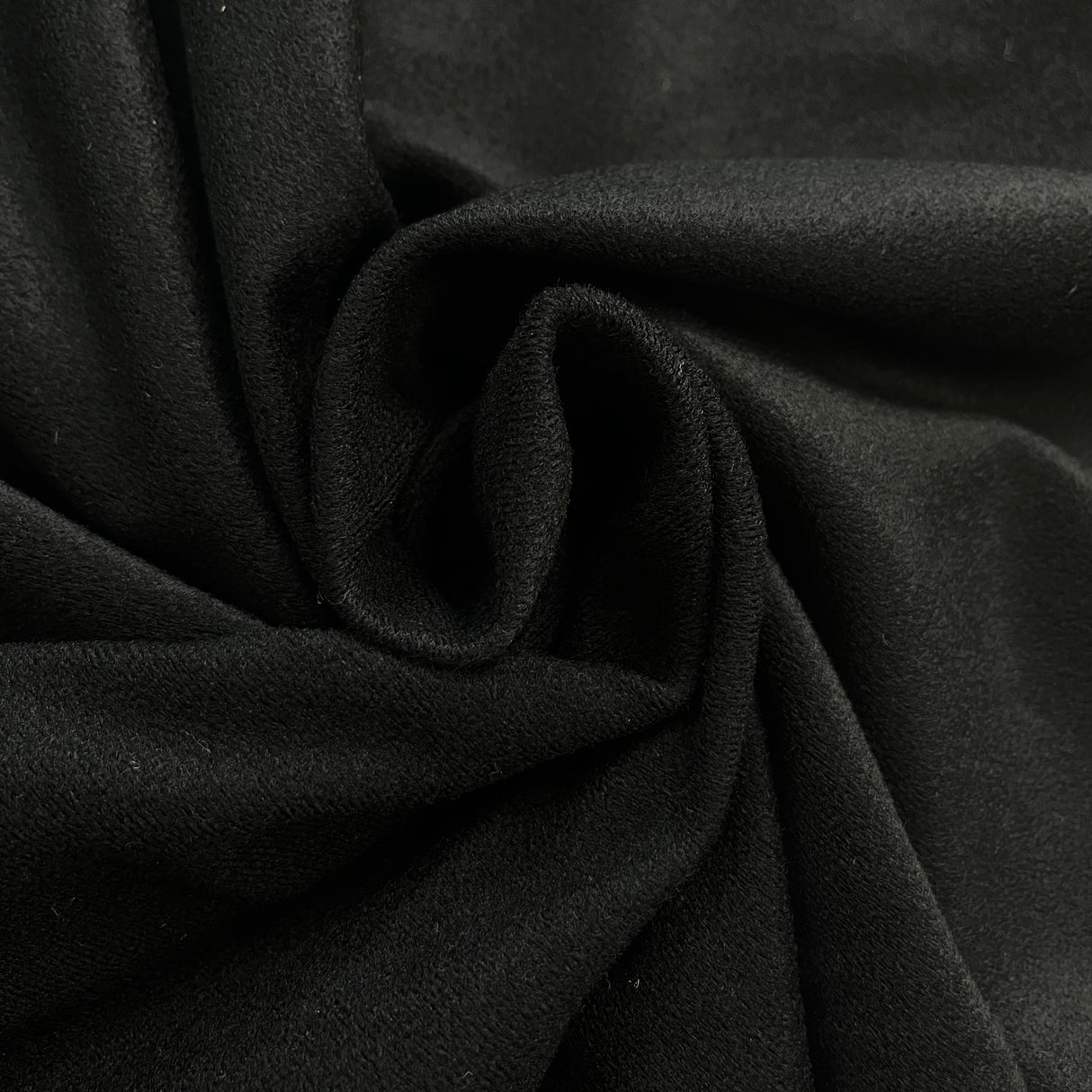 1970’s Black Velour Fabric - Nylon- BTY