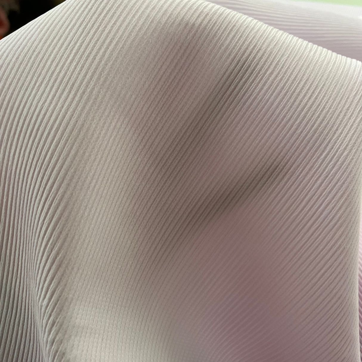 1970’s Lilac Purple Ribbed Fabric - Polyester - Piece (P182)