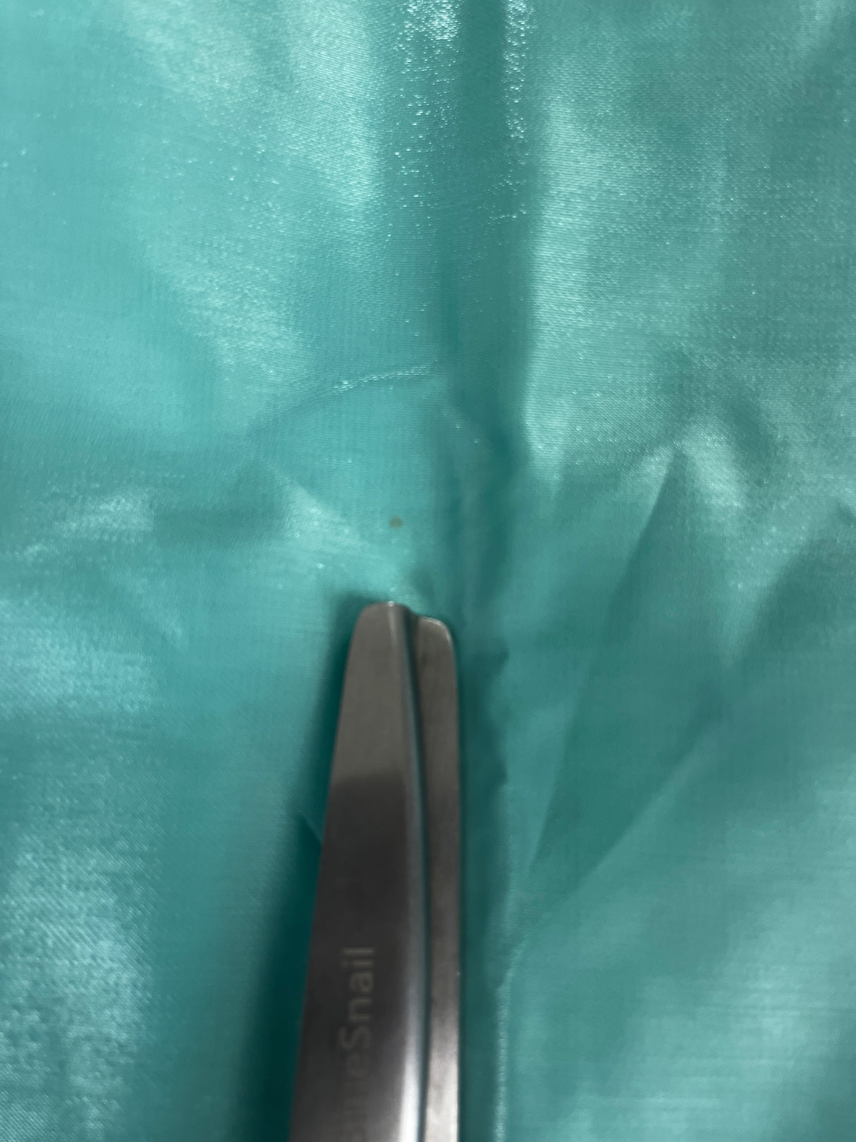 1970’s Aqua Liquid-finish Satin Polyester Fabric - BTY