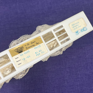 1970’s Cream Scallop Floral Edge Ruffle Lace - Nylon - No. GR-9003 - BTY