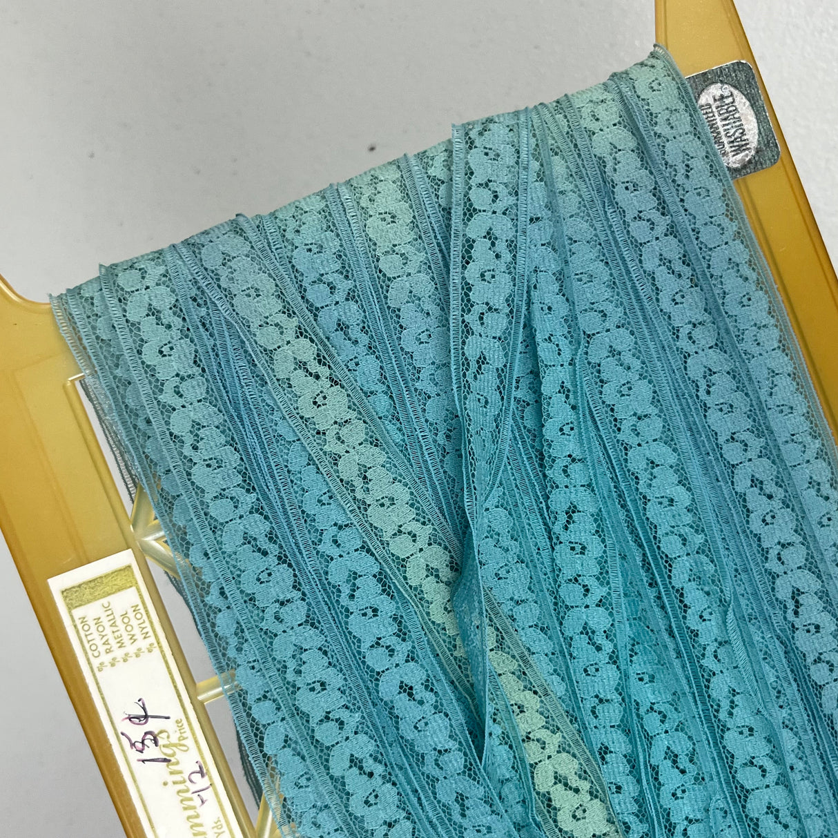 1970’s Floral Hem Tape/Lace - Nylon - Multiple colors available - BTY