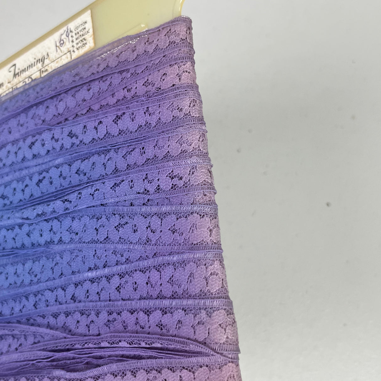 1970’s Floral Hem Tape/Lace - Nylon - Multiple colors available - BTY