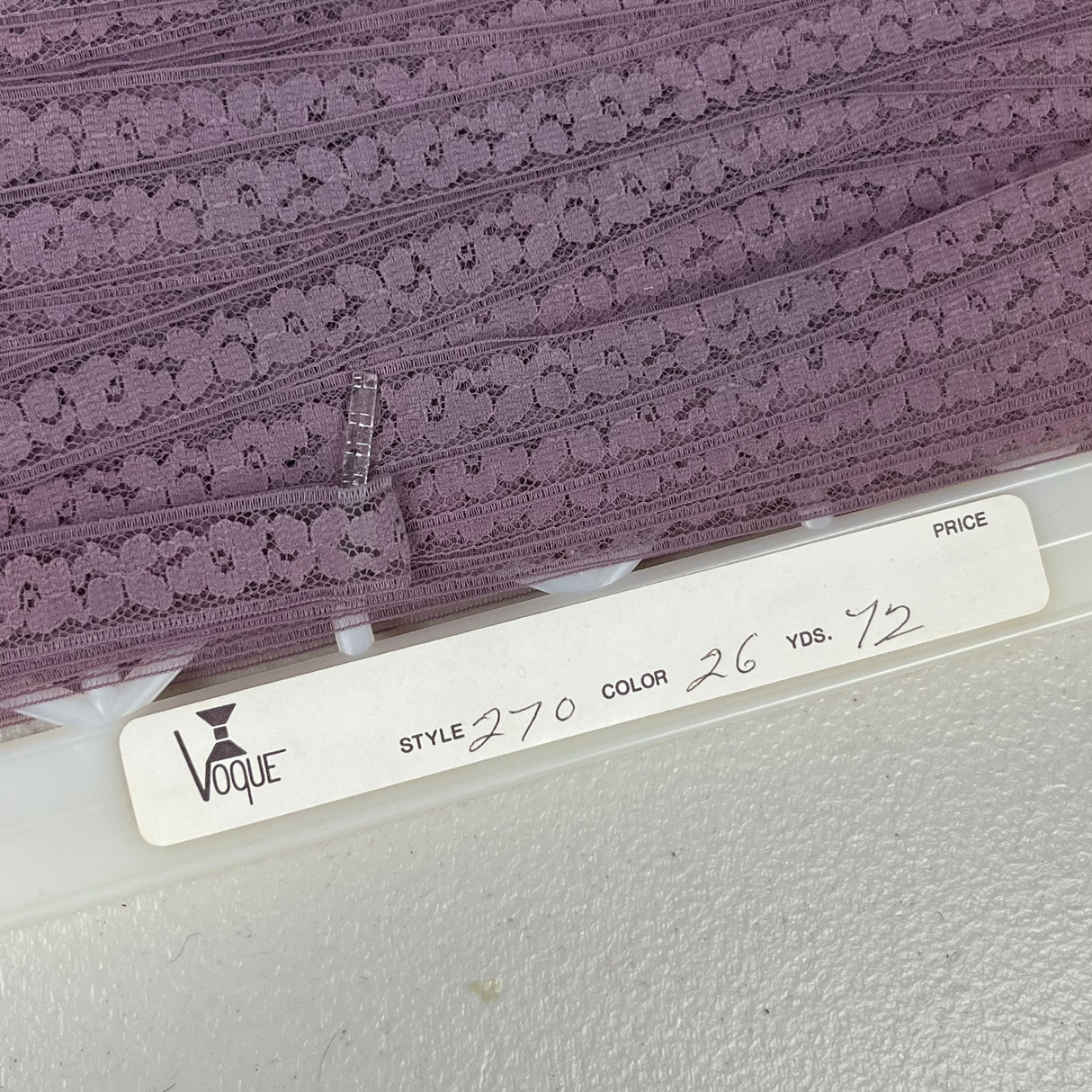 1970’s Floral Hem Tape/Lace - Nylon - Multiple colors available - BTY