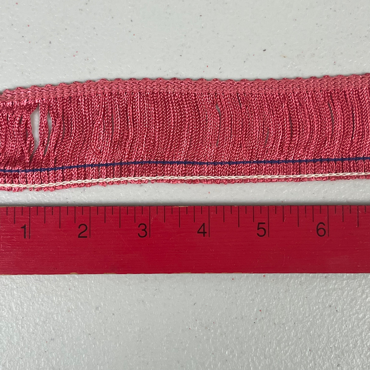 1970’s Dusty Pink Rayon Fringe Trim - BTY (TR34)