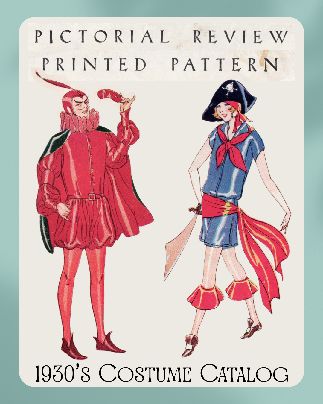 E-Book 1930’s Pictorial Costume Pattern Catalog - Full Color