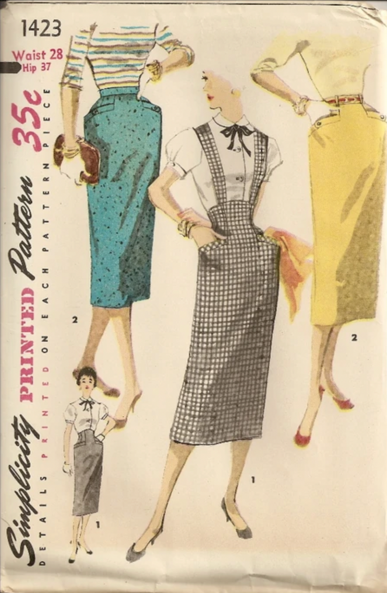 50s pencil outlet skirt pattern free