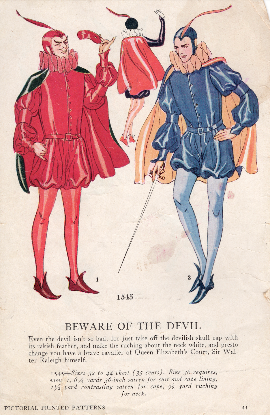 E-Book 1930’s Pictorial Costume Pattern Catalog - Full Color