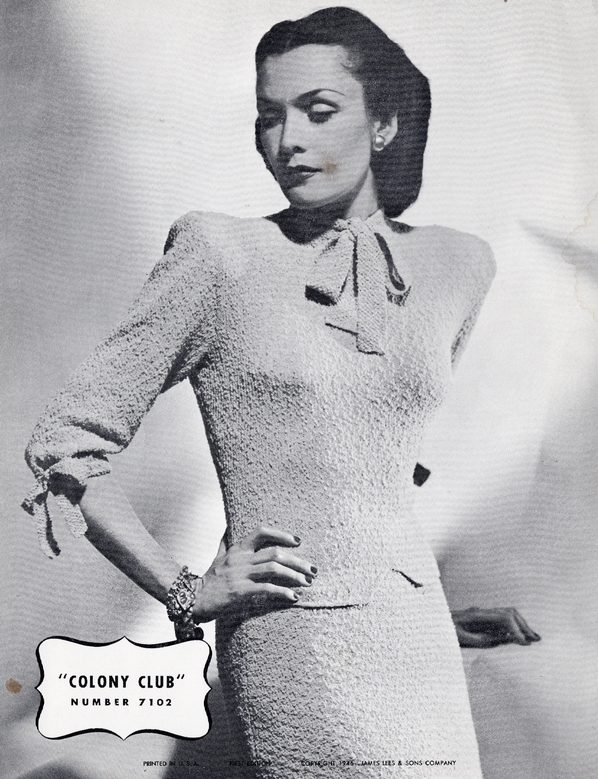 1940's Minerva Style Book Knits Booklet - PDF Download - No. 71