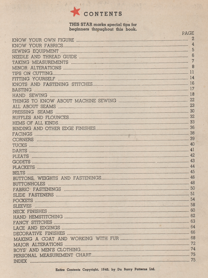 1940's Shortcuts to Sewing PDF E-Book