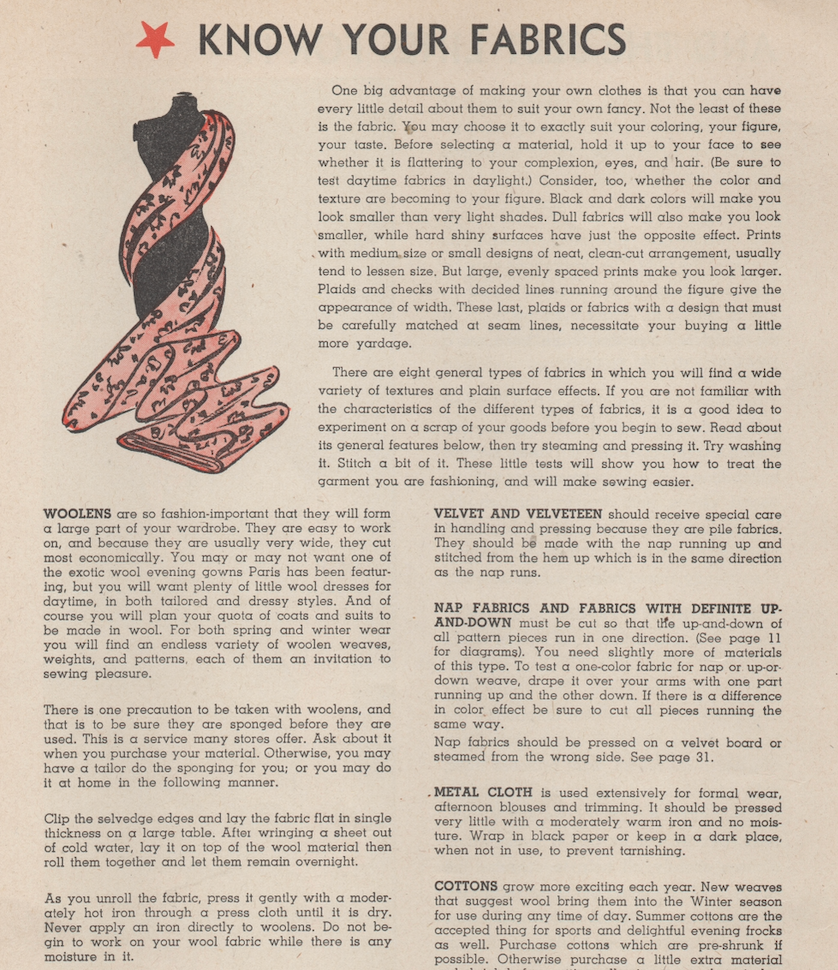 1940's Shortcuts to Sewing PDF E-Book