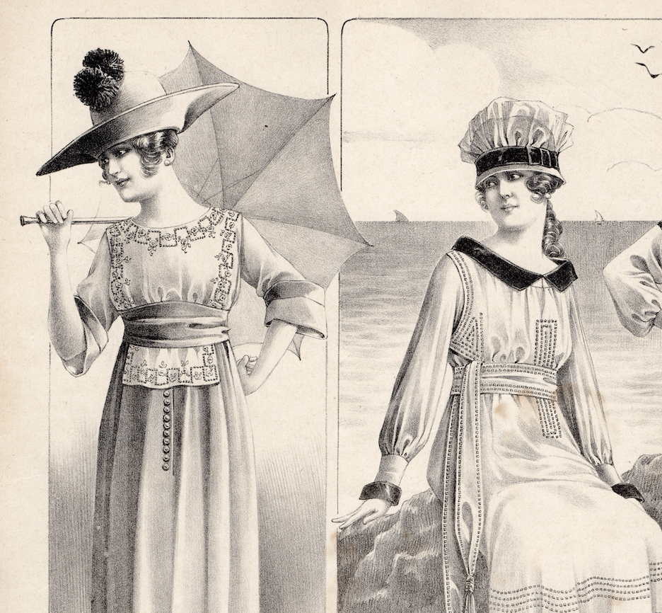 E-Book 1917-1918 La Femme Chic Fashion Plates - Color and Black and White - PDF Download