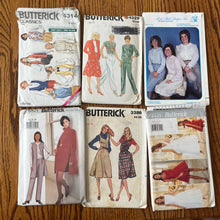 Vintage Pattern LOT of UNCHECKED patterns 1960-90’s - Bust 30-34"