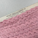 1970’s Light Pink Wavy Wool Trim - BTY