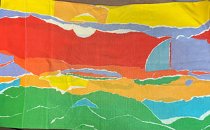 1970’s Sunset Print Flat sheet - Double