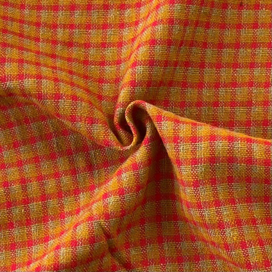 1970’s Red, Orange and Blue Homespun Plaid by Wamsutta - BTY – Backroom ...