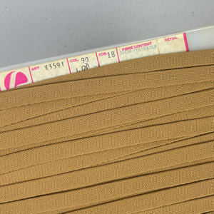1970’s Deep Mustard Yellow Knit Binding - Polyester - BTY