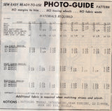 1970's Grit Princess Line Dress Pattern with Band Accents - Bust 45" - No. 1-445