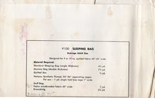 1970's Kwik Sew Sleeping Bag, Mummy Sack, Stuff Bag and Sox pattern - Average Adult Size - No. 100