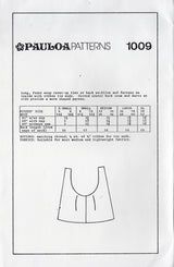 1980's Pauloa Patterns Wrap Dress with 18 was to tie - Bust 29.5-42" - No. 1009