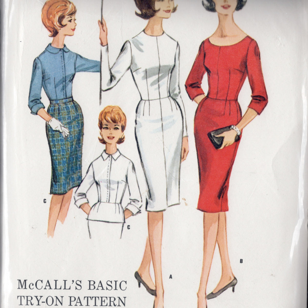 1960's McCall's Basic Try-On Sloper Pattern - Bust 36