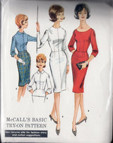 1960's McCall's Basic Try-On Sloper Pattern - Bust 36" - No. 100