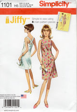 1960's Simplicity REPRODUCTION Jiffy Cross Strap Dress Pattern - Bust 30.5-36" - No. 1101