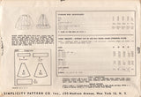 1940’s Simplicity Flared Skirt Pattern with Large Ruffle and Bow - Waist 26” - No. 2571