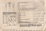 1940's Simplicity Two Piece Peplum Dress Pattern - Bust 34" - No. 1357