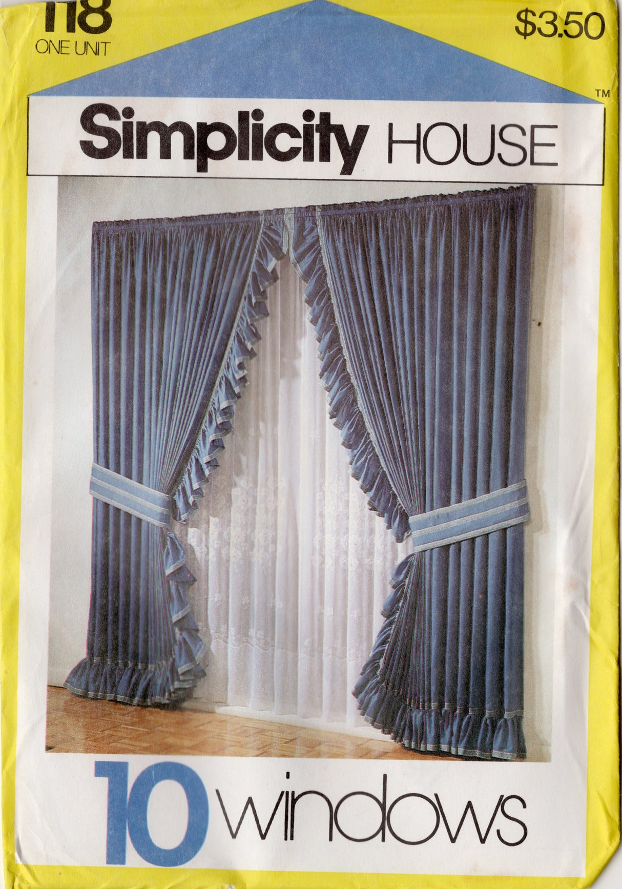 1980’s Simplicity House Curtains and Window Coverings Cards - No. 118
