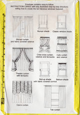 1980’s Simplicity House Curtains and Window Coverings Cards - No. 118