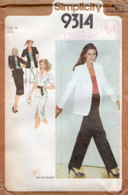 1970's Simplicity Unlined Jacket, Pants and Skirts - Bust 36" - UNCHECKED - No. 9314