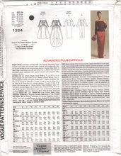1990's Vogue Bridal by Bellville Sassoon Sheath Wedding Dress Pattern with or without train - Bust 40-42-44" - No. 1324