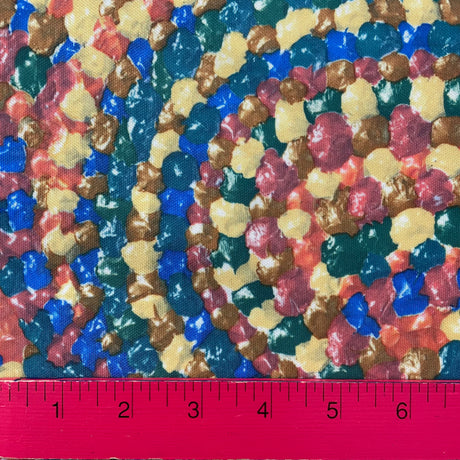 1970’s Abstract Swirl Printed Qiana Double Knit Fabric - Primary colorway - BTY (F11)