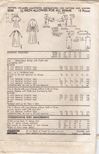 1950's Advance Single Button Blouse and Gathered Skirt with Pockets Pattern - Bust 32" - No. 5528