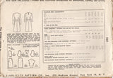 1940's Simplicity One Piece Dress Pattern with Notched Neckline and Front Dart Skirt - Bust 30" - No. 1467