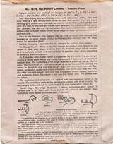 1940’s McCall “Kitchen Revue” Embroidery Transfer Pattern - No. 1478