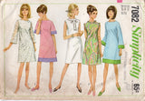 1960's Simplicity Misses' One-Piece Dress - Bust 32 - No. 7082