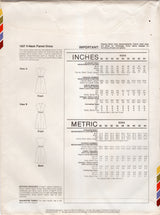 1980's Stretch & Sew V-neck Flared Dress pattern - Bust 28-44" - No. 1557