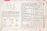 1960's Simplicity Child's Tent Dress Pattern - Chest 30" - No. 7038