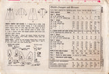 1960's Simplicity Child's Tent Dress and Blouse Pattern - Chest 24" - No. 4568