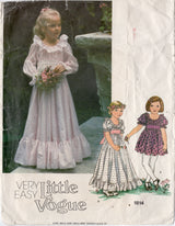 1970's Very Easy Little Vogue Child's Dress pattern - Chest 25" - No. 1814
