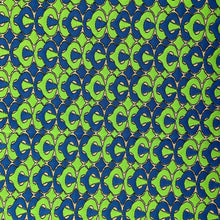 1970’s Green and Blue “Space Needle-like” Polyester Double Knit Fabric - BTY