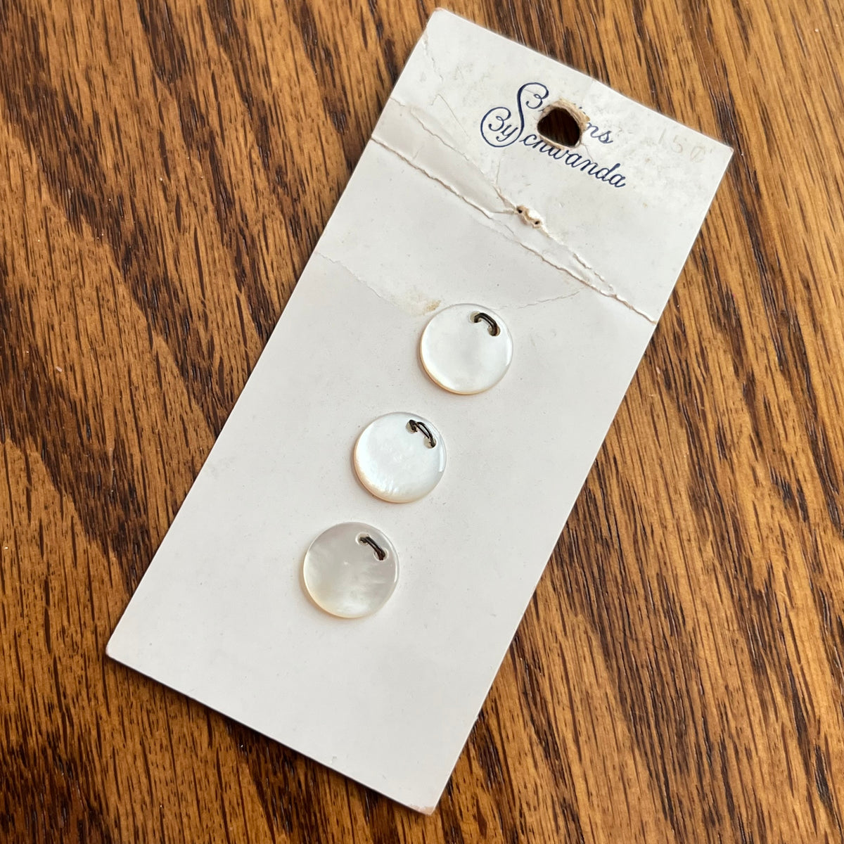 Shanda Button 1960’s Buttons by Schwanda Mother of Pearl Buttons - Opalescent - Set ...