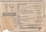 1940's Simplicity One Piece Dress with Scallop Yoke detail - Bust 36" - No. 2104